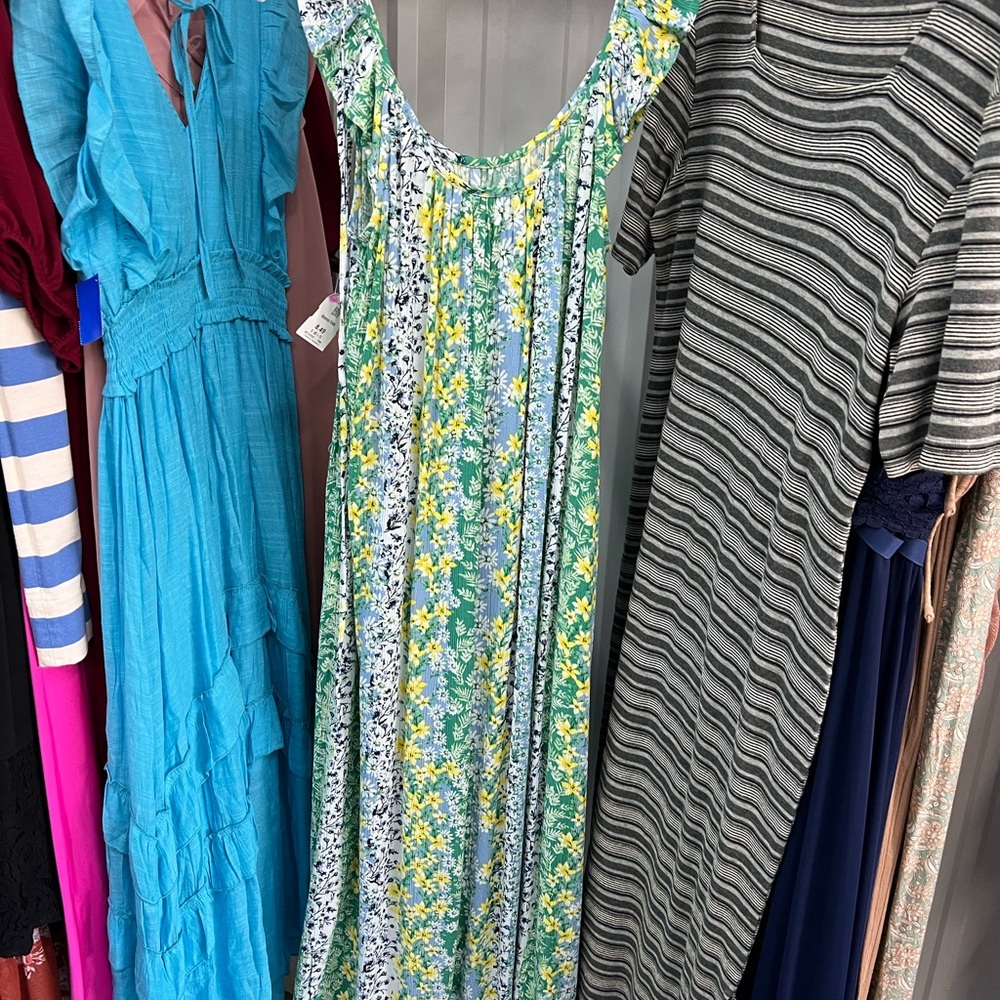 Floral Green Dress